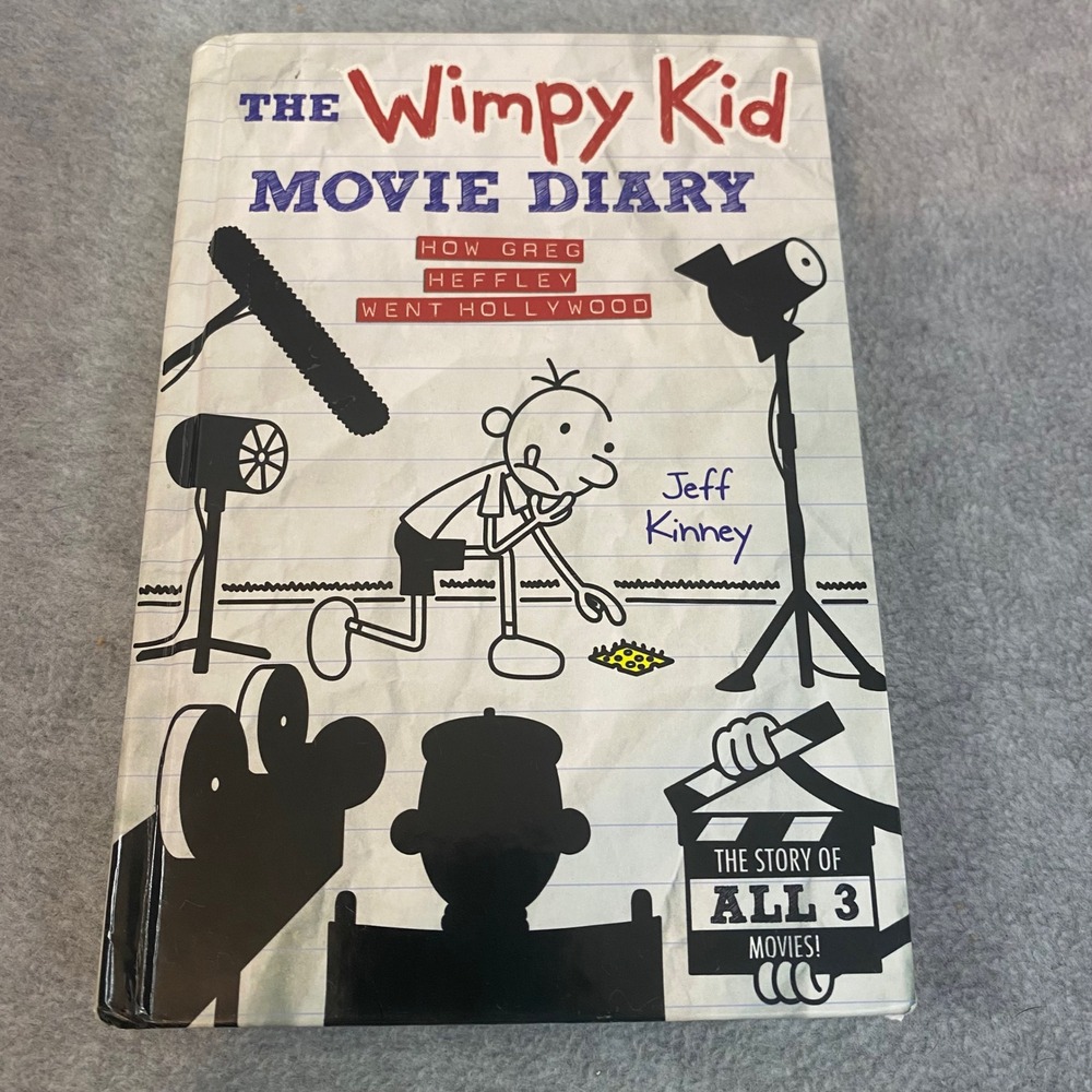 The Wimpy Kid Movie Diary Book Kids Hardcover Jeff Kinney Graphic Novel Comedy